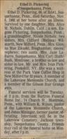 Pickering, Ethel D